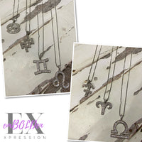 Zodiac Bling Necklace - Silver