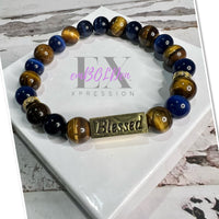 Men Blessed Bracelet -Blue